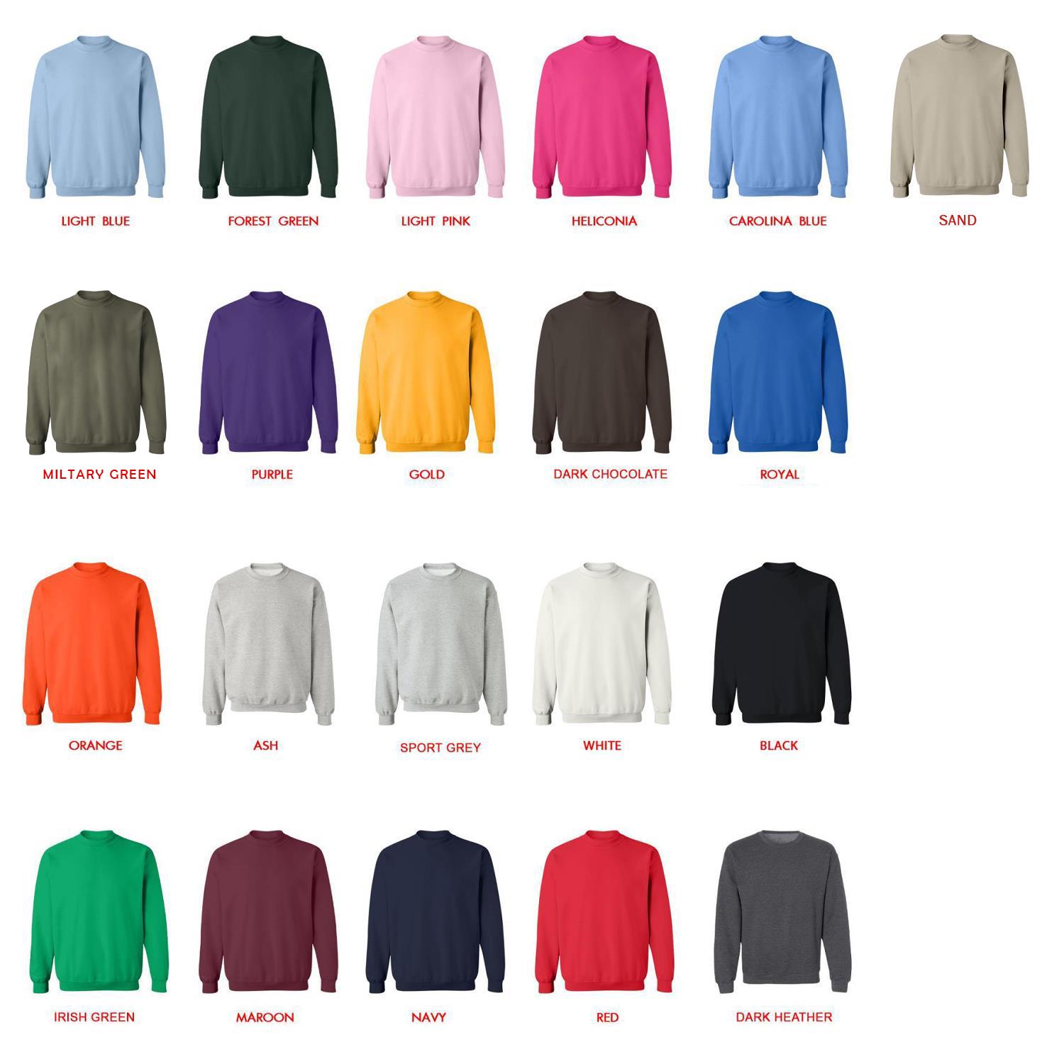 sweatshirt color chart - Demon Slayer AU Store
