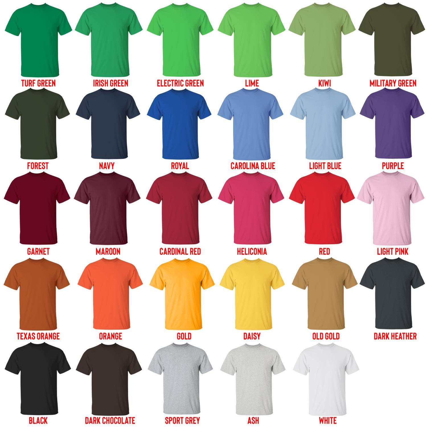 t shirt color chart - Demon Slayer AU Store