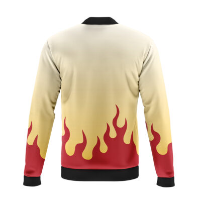 Alternative view of Kyojuro Demon Slayer Casual Bomber Jacket