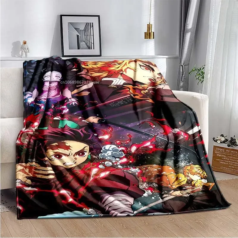 Demon Slayer Rising Sun Throw Blanket