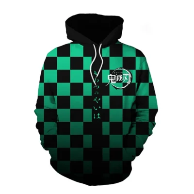 Demon Slayer Detail Print 3D Hoodie