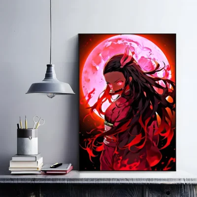 Demon Slayer Flame Evil Nezuko Wall Art