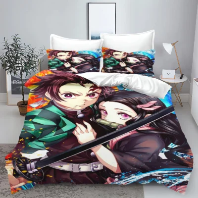Demon Slayer Tanjiro Nezuko Bedding Set