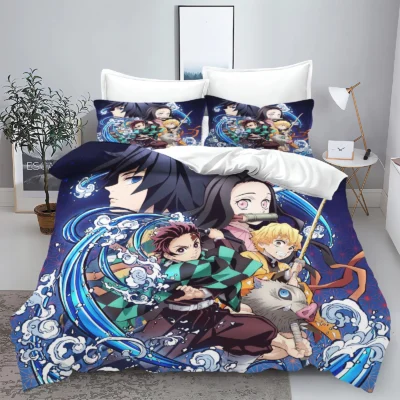 Demon Slayer Water Breathing Bedding Set