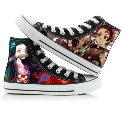Demon Slayer Kamado Family High Top Canvas