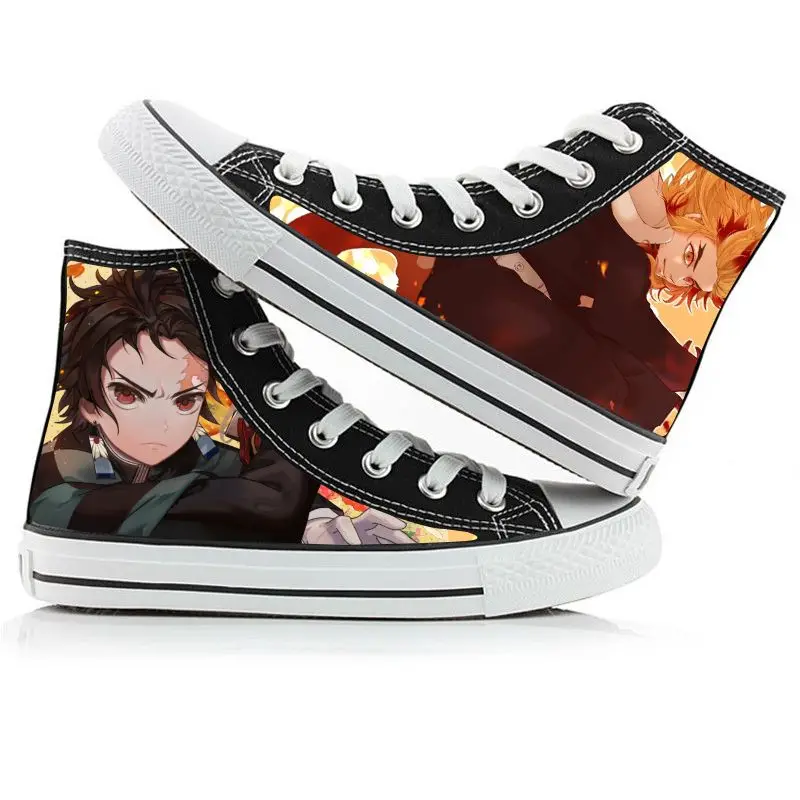 Demon Slayer Rengoku High Top Canvas