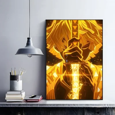 Demon Slayer Zenitsu Power Wall Art