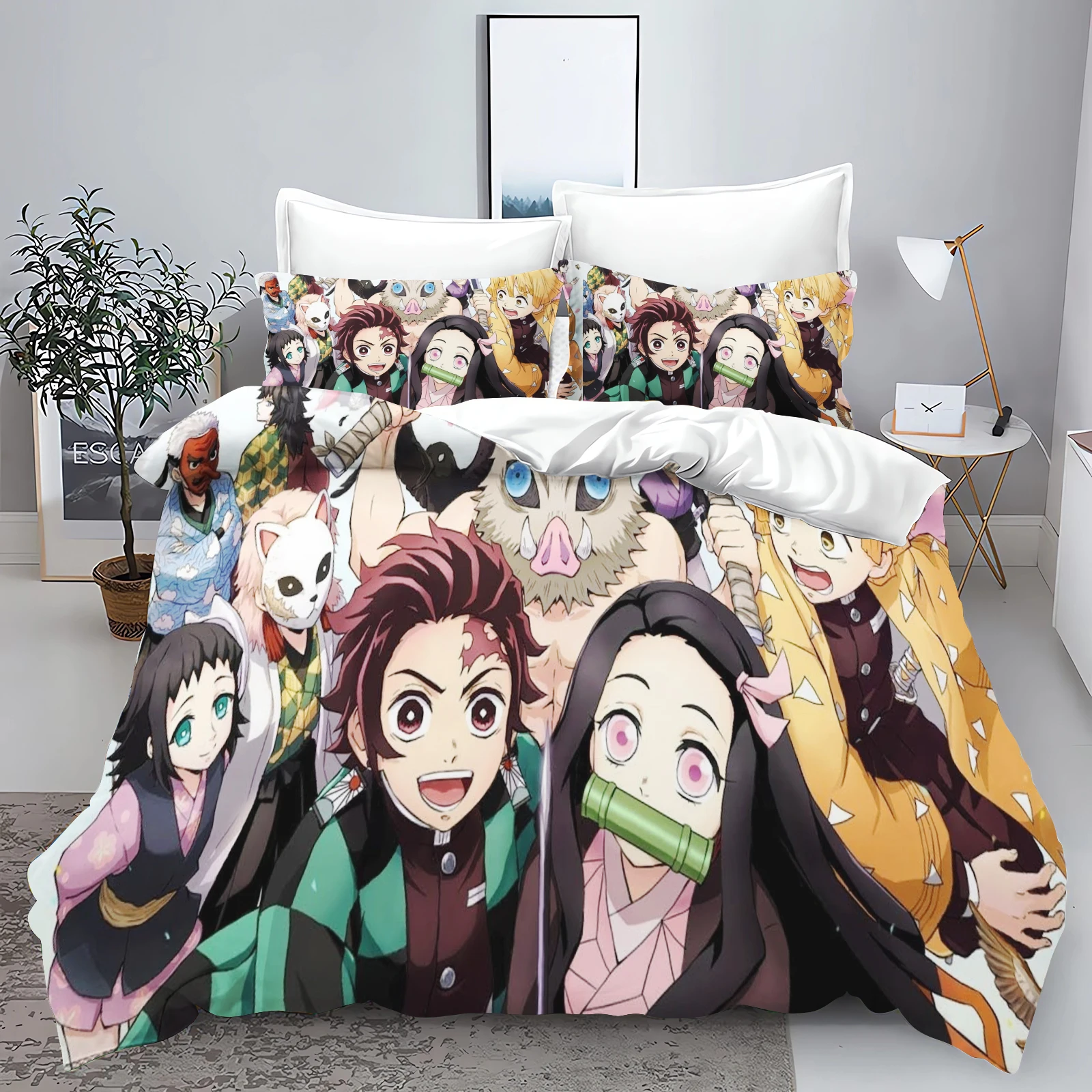 Demon Slayer Dark Fantasy Bedding Set