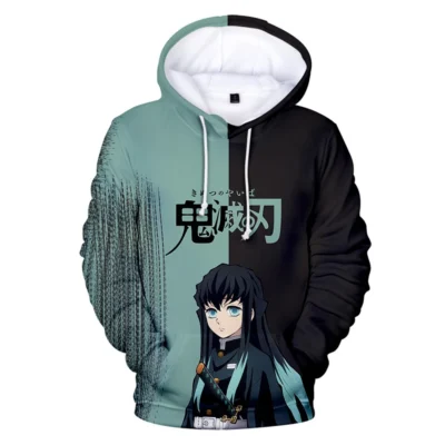 Demon Slayer Muichiro 3D Hoodie