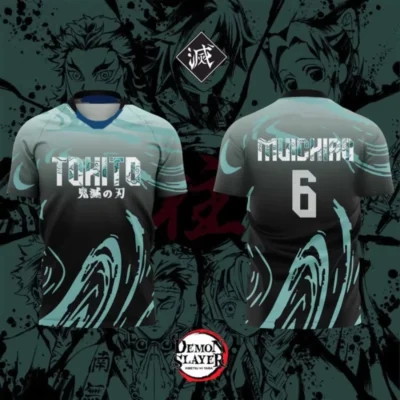 Demon Slayer Character Player Football Jersey