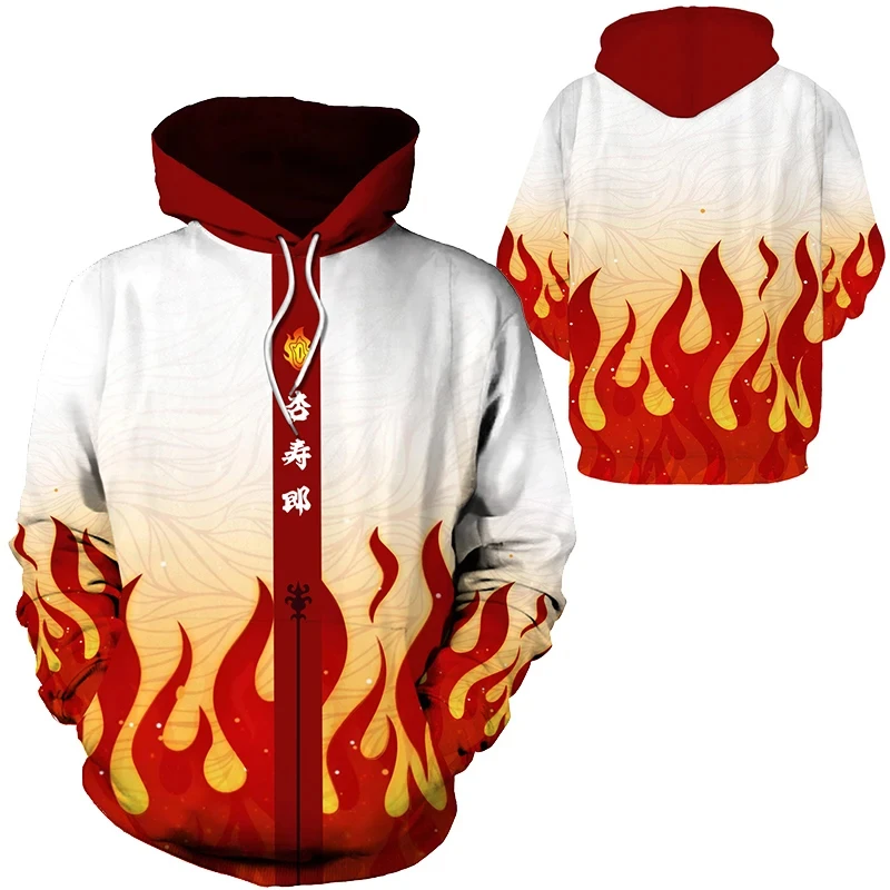 Demon Slayer Burning Rage 3D Hoodie