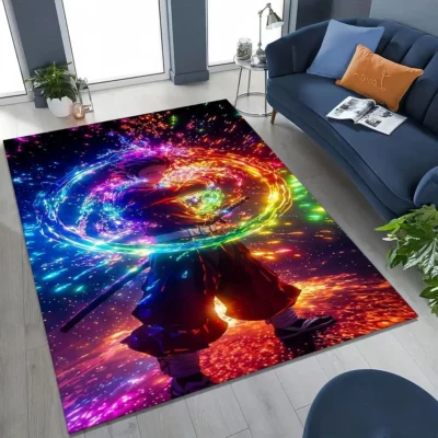 Demon S-Slayer Kamado Tanjirou Water Breathing Rug