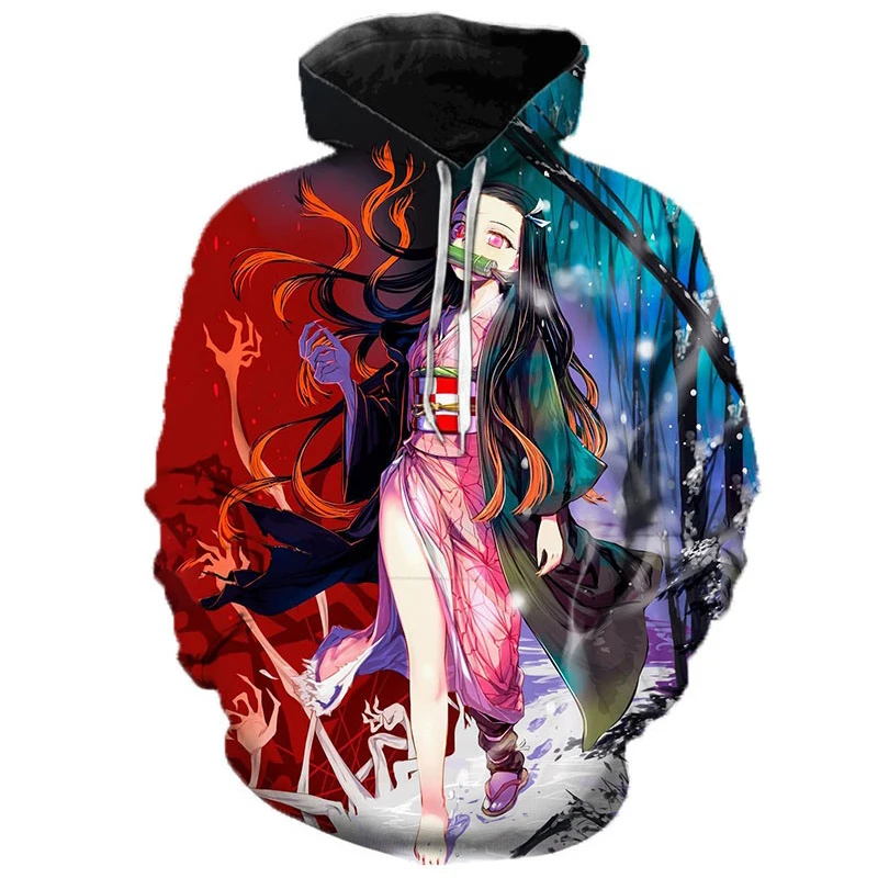 Demon Slayer Kimetsu No Yaiba Demon Nezuko 3D Hoodies