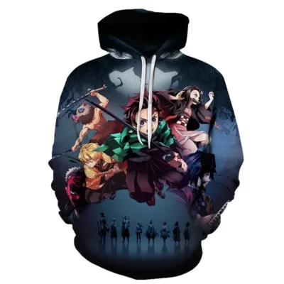 Demon Slayer Crimson Night 3D Hoodie