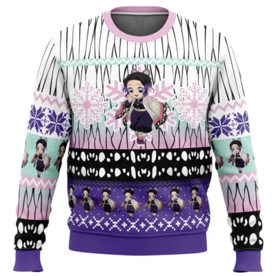 Demon Slayer Shinobu Kocho Ugly Christmas Sweater