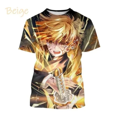 Demon Slayer Zenitsu 3D T-Shirt
