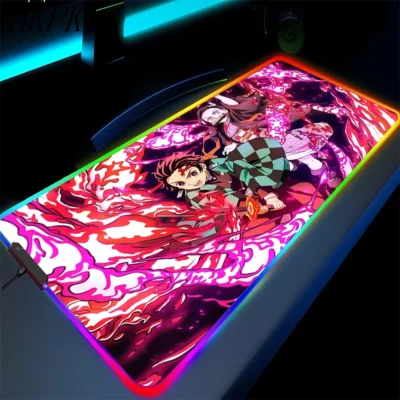 Demon Slayer Sun Breathing RGB Mouse Pad