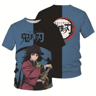 Demon Slayer Giyuu Tomioka Colorful 3D T-Shirt