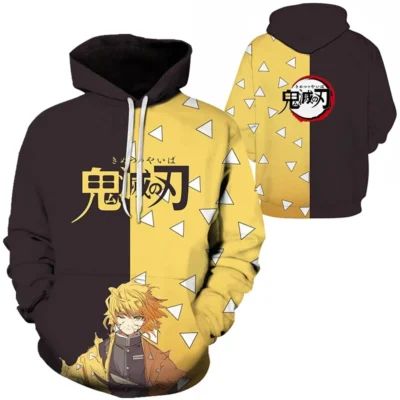 Demon Slayer Zenitsu Art 3D Hoodie