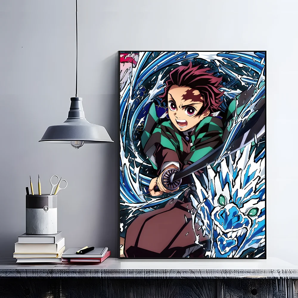 Demon Slayer Tanjiro Water Breath Wall Art