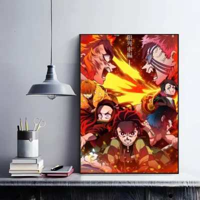 Demon Slayer Infinity Train Wall Art