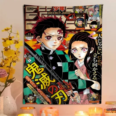 Demon Slayer Epic Style Tapestry