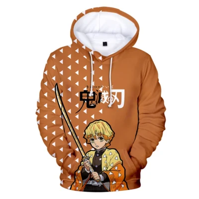 Demon Slayer Zenitsu Art 3D Hoodie