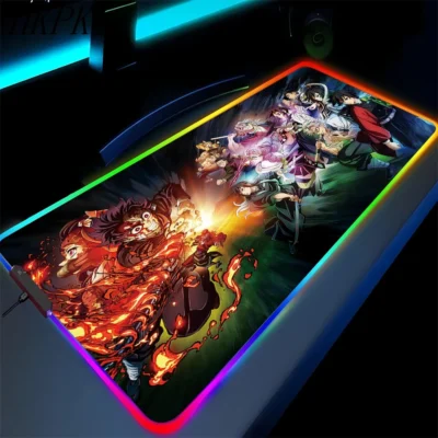 Demon Slayer Last Fight RGB Mouse Pad