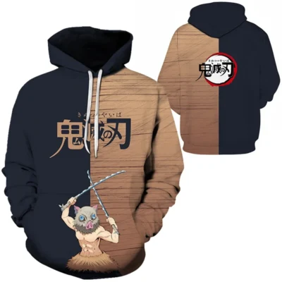Demon Slayer Inosuke 3D Hoodie