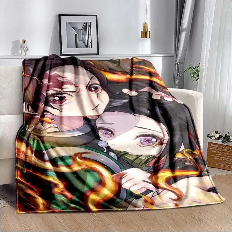 Demon Slayer Kamado Siblings Throw Blanket
