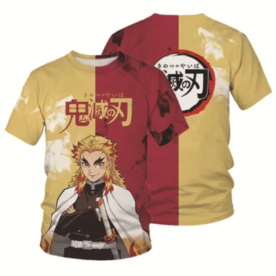 Demon Slayer Rengoku Sun Breathing 3D T-Shirt