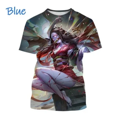 Demon Slayer Cool Nezuko Kamado 3D T-Shirt