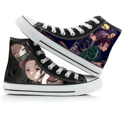 Demon Slayer Midnight Shadow High Top Canvas