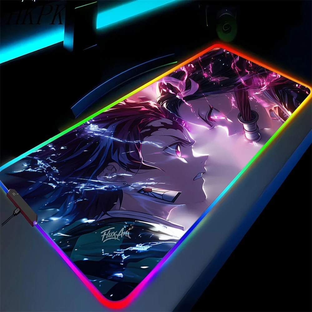 Demon Slayer Kamado Siblings RGB Mouse Pad