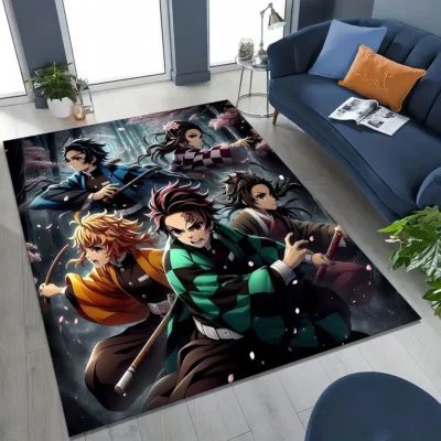 Demon Slayer Main Characters Rug