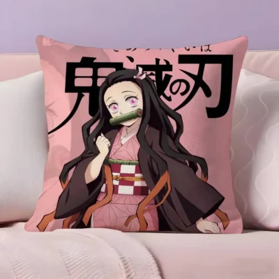 Demon Slayer Manga Style Throw Pillow
