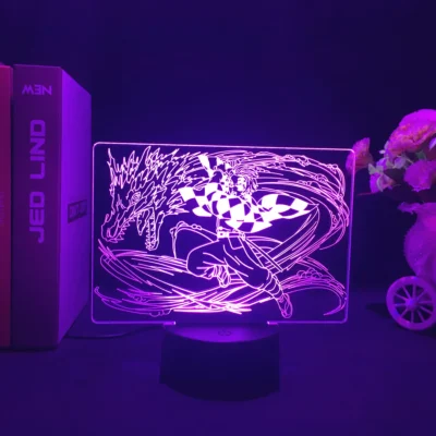 Demon Slayer Dragon Flame LED Lamp