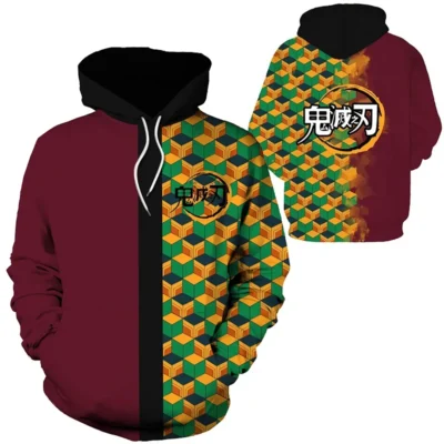 Demon Slayer Logo Design 3D Hoodie