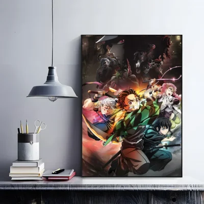 Demon Slayer Rising Sun Wall Art