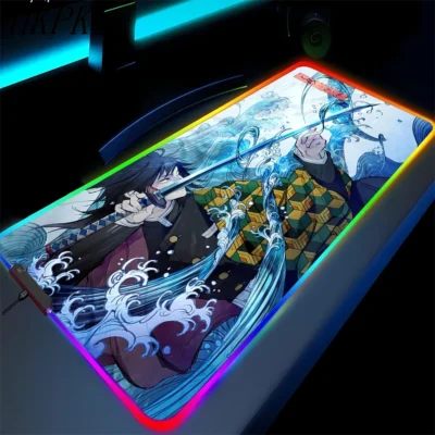 Demon Slayer Giyu Tomioka RGB Mouse Pad