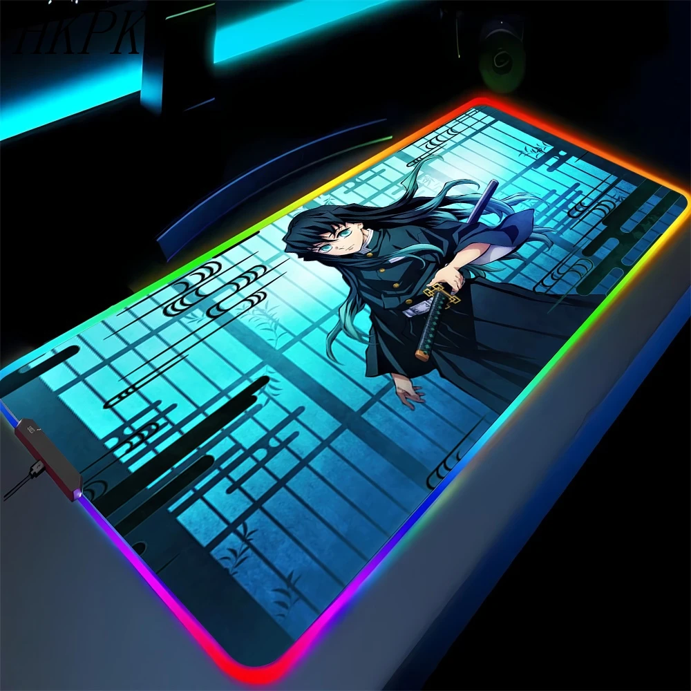 Demon Slayer Cool Muichiro RGB Mouse Pad