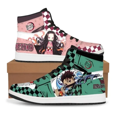 Demon Slayer Kamado Siblings AJ1 Sneaker