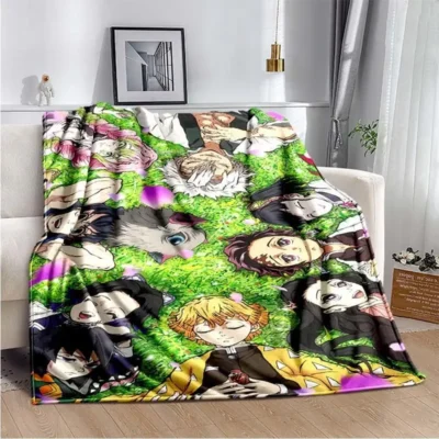 Demon Slayer Full Characters Throw Blanket