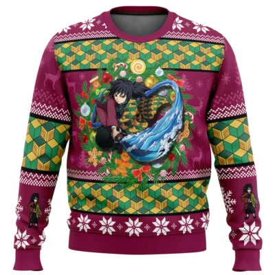 Demon Slayer Giyu Tomioka Ugly Christmas Sweater