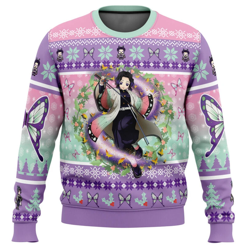 Demon Slayer Vintage Style Ugly Christmas Sweaters