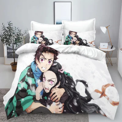 Demon Slayer Kamado Siblings Bedding Set