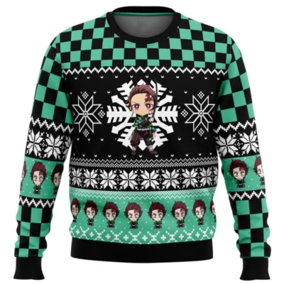 Demon Slayer Tanjiro Kamado Ugly Christmas Sweater