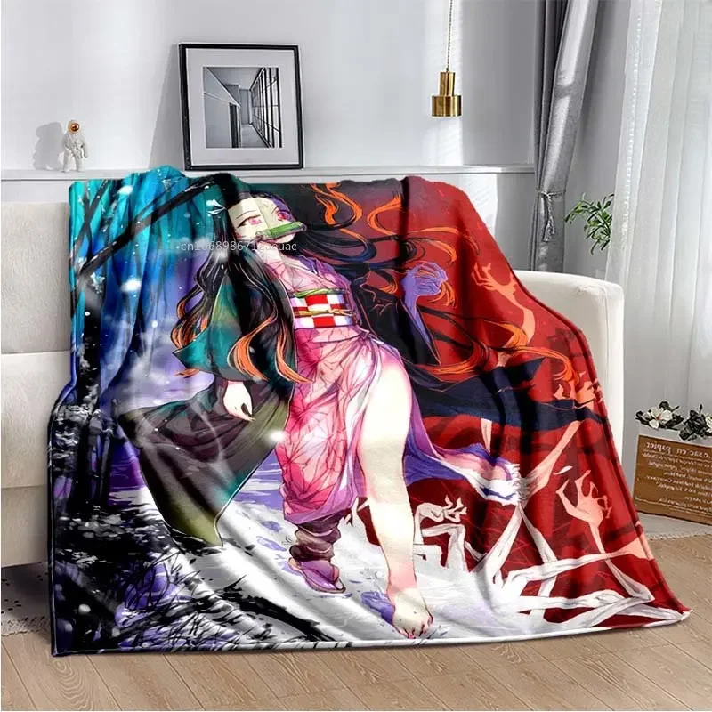 Demon Slayer Nezuko Flame Throw Blanket
