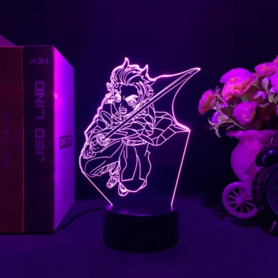 Demon Slayer Tanjiro Flame LED Lamp