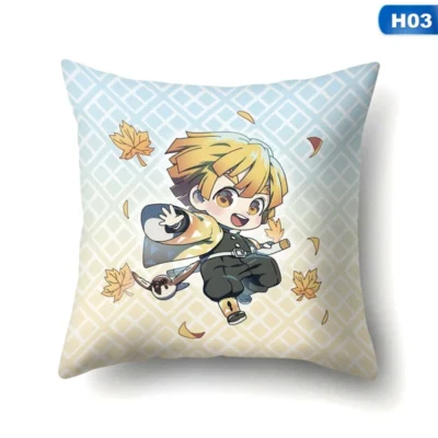 Demon Slayer Zenitsu Agatsuma Throw Pillow